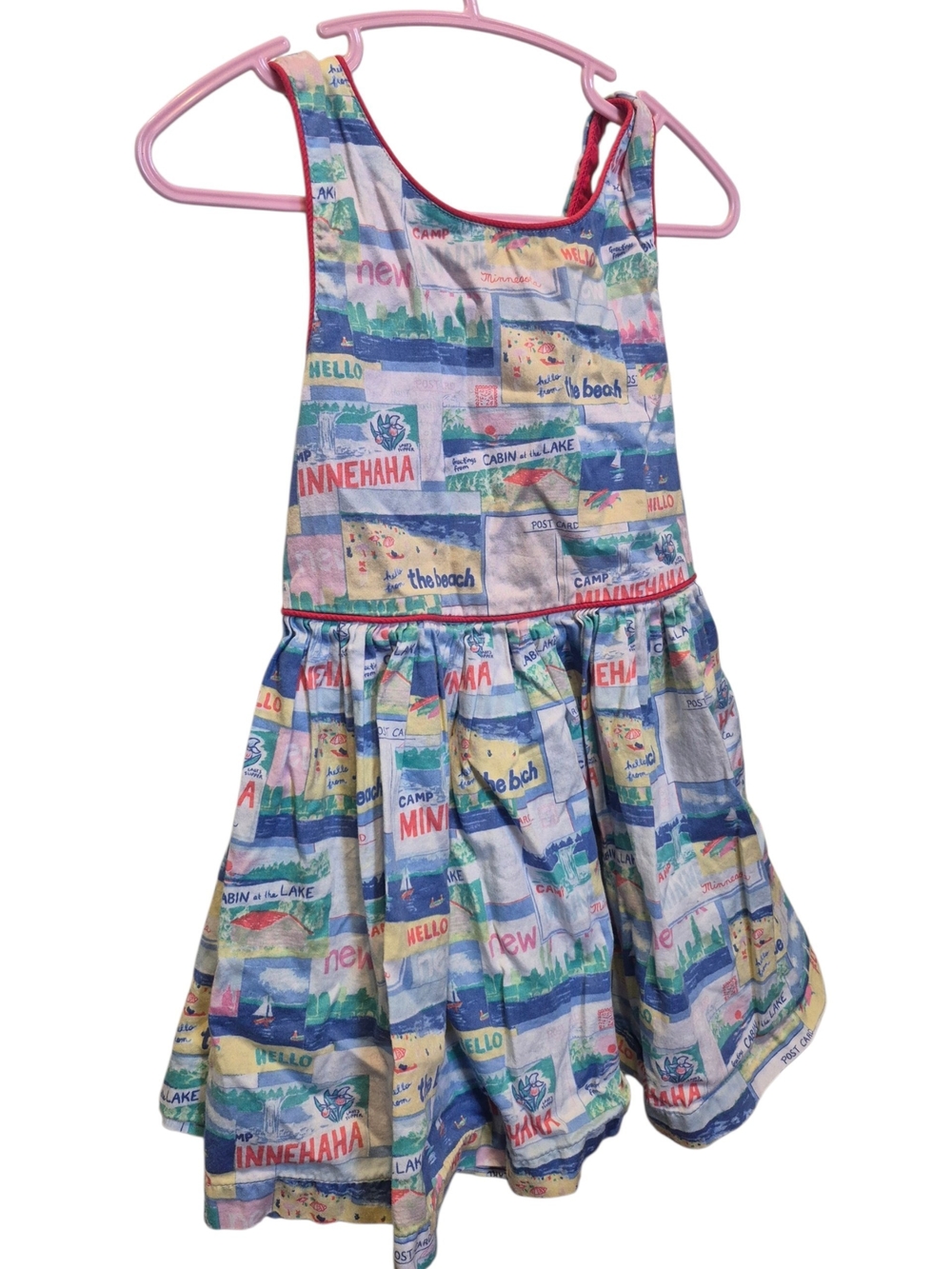 Girls' Multicolor Summer Print Tank Dress